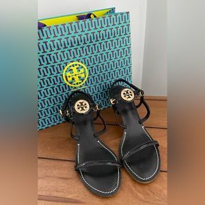 Tory Burch Kitten Heel Sandals